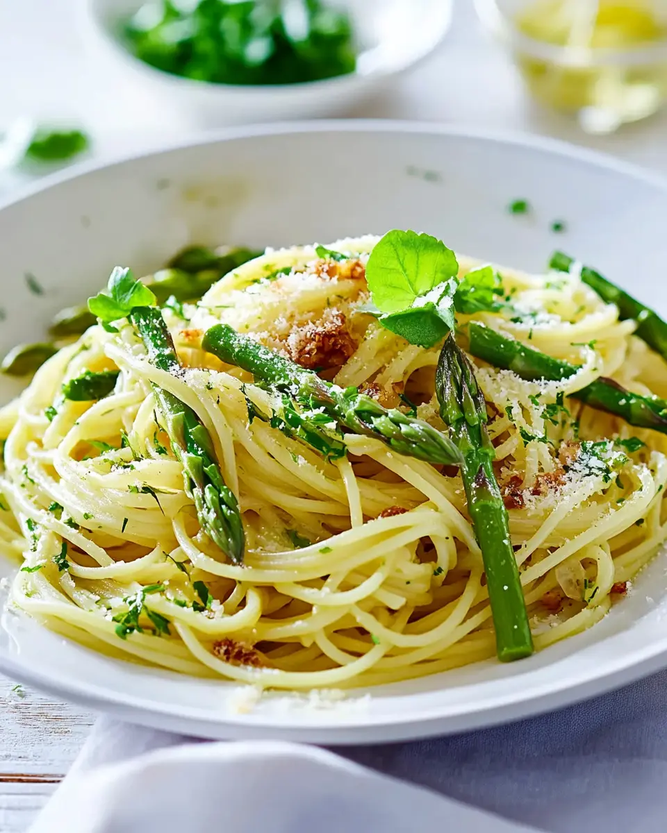 Frühlings-Spaghetti mit grünem Spargel: A Joyful Spring Treat