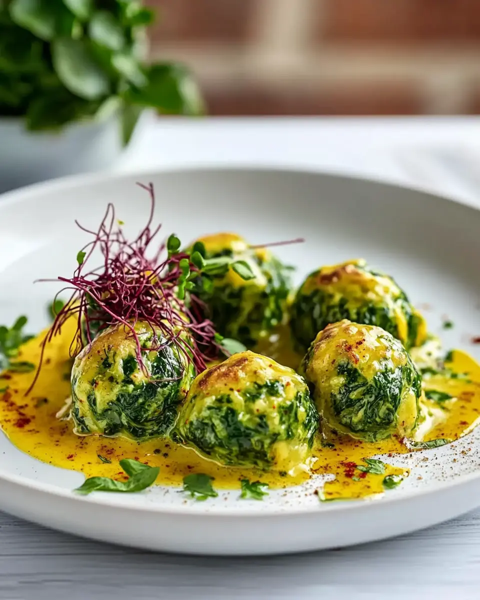 Spinatknödel mit Safranbutter: Indulgent Flavor You'll Crave