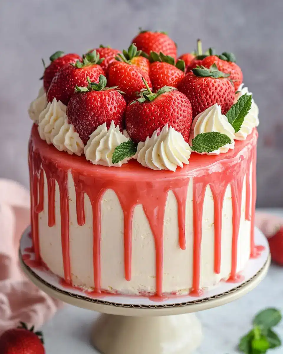 Erdbeer Torte mit Drip: The Best Indulgent Birthday Treat!