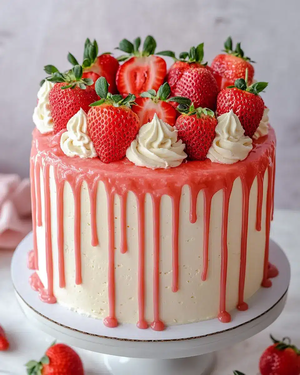Erdbeer Torte mit Drip: The Best Indulgent Birthday Treat!