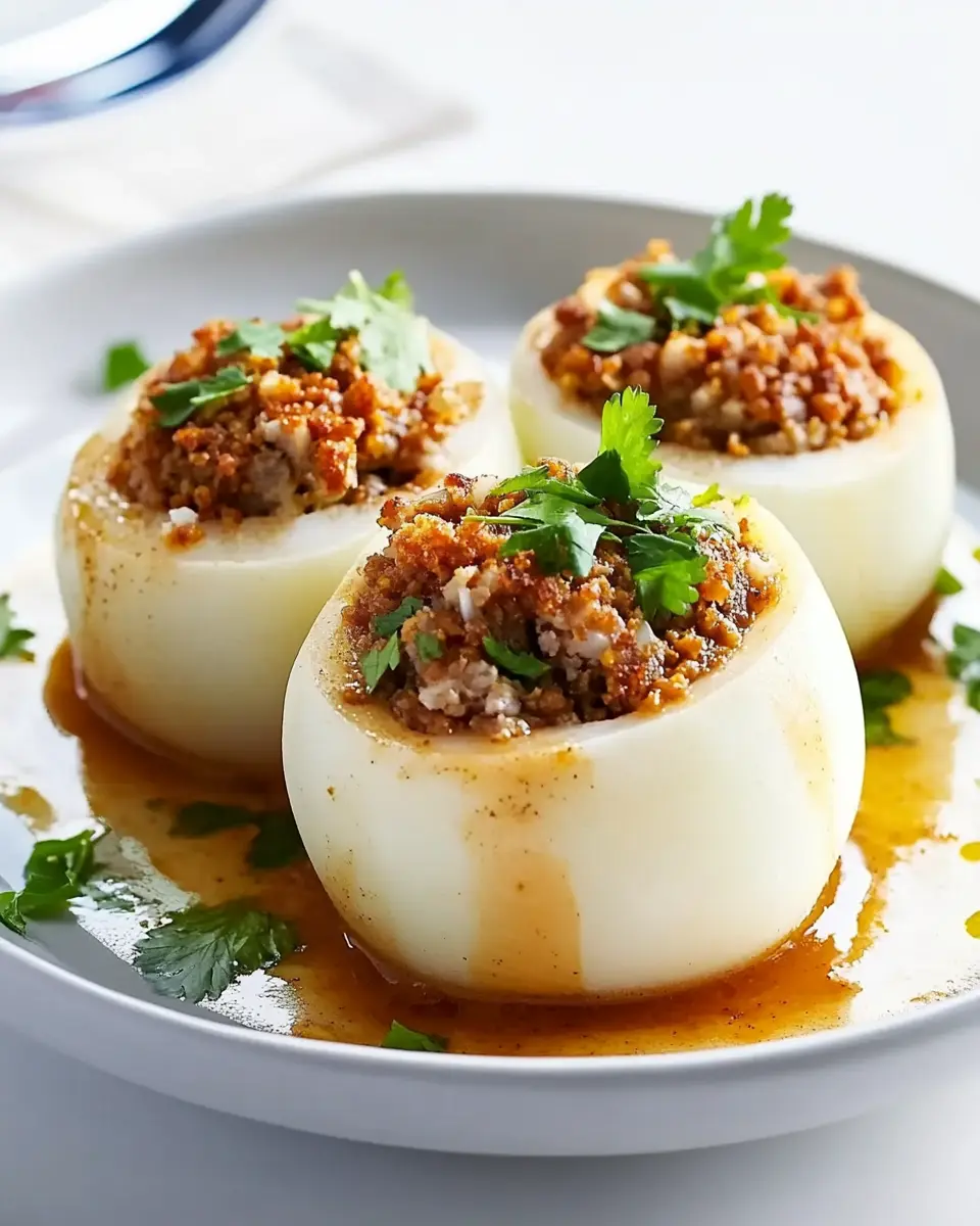 Gefüllter Kohlrabi mit Linsen-Hack: Creamy Coconut Delight