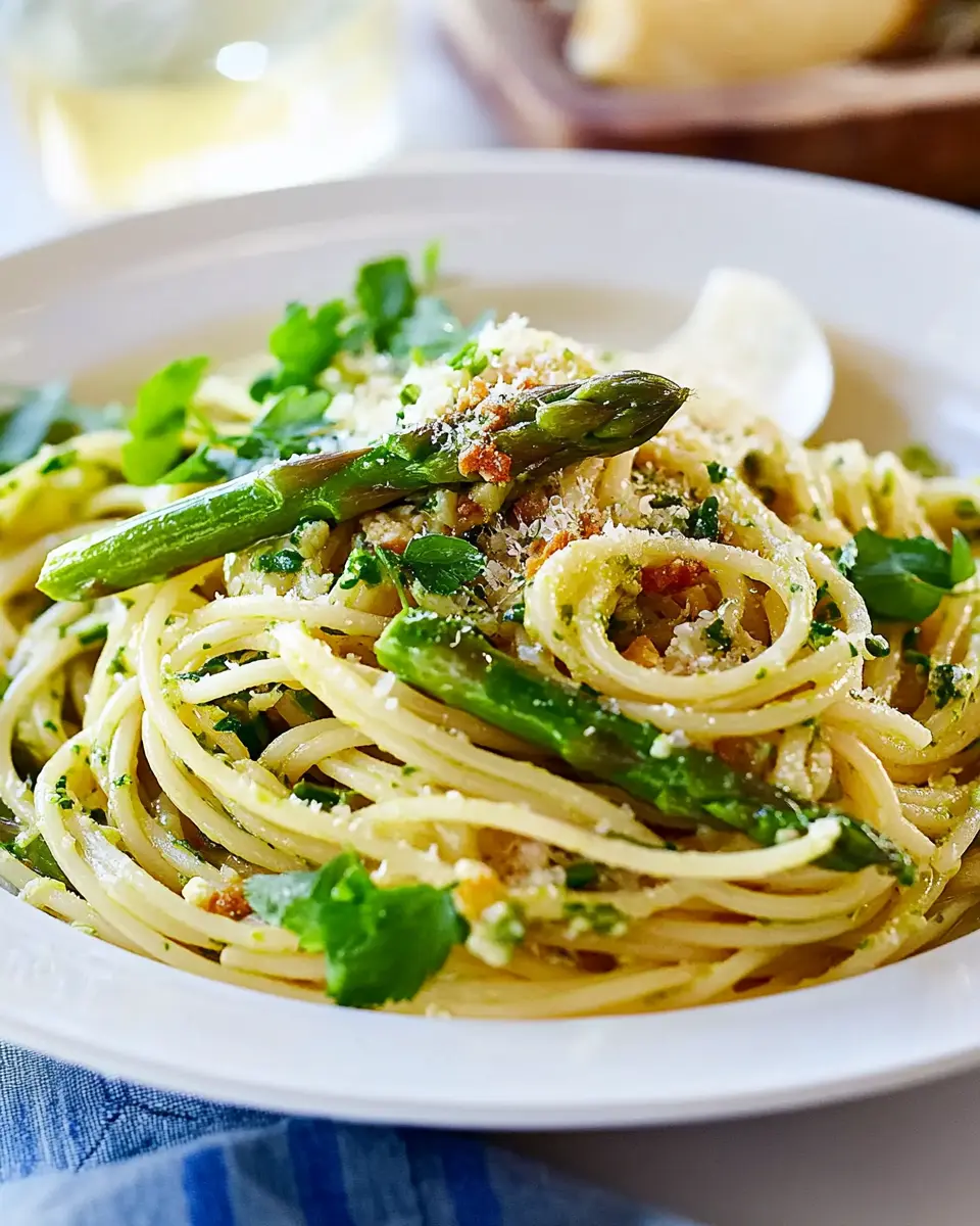 Frühlings-Spaghetti mit grünem Spargel: A Joyful Spring Treat