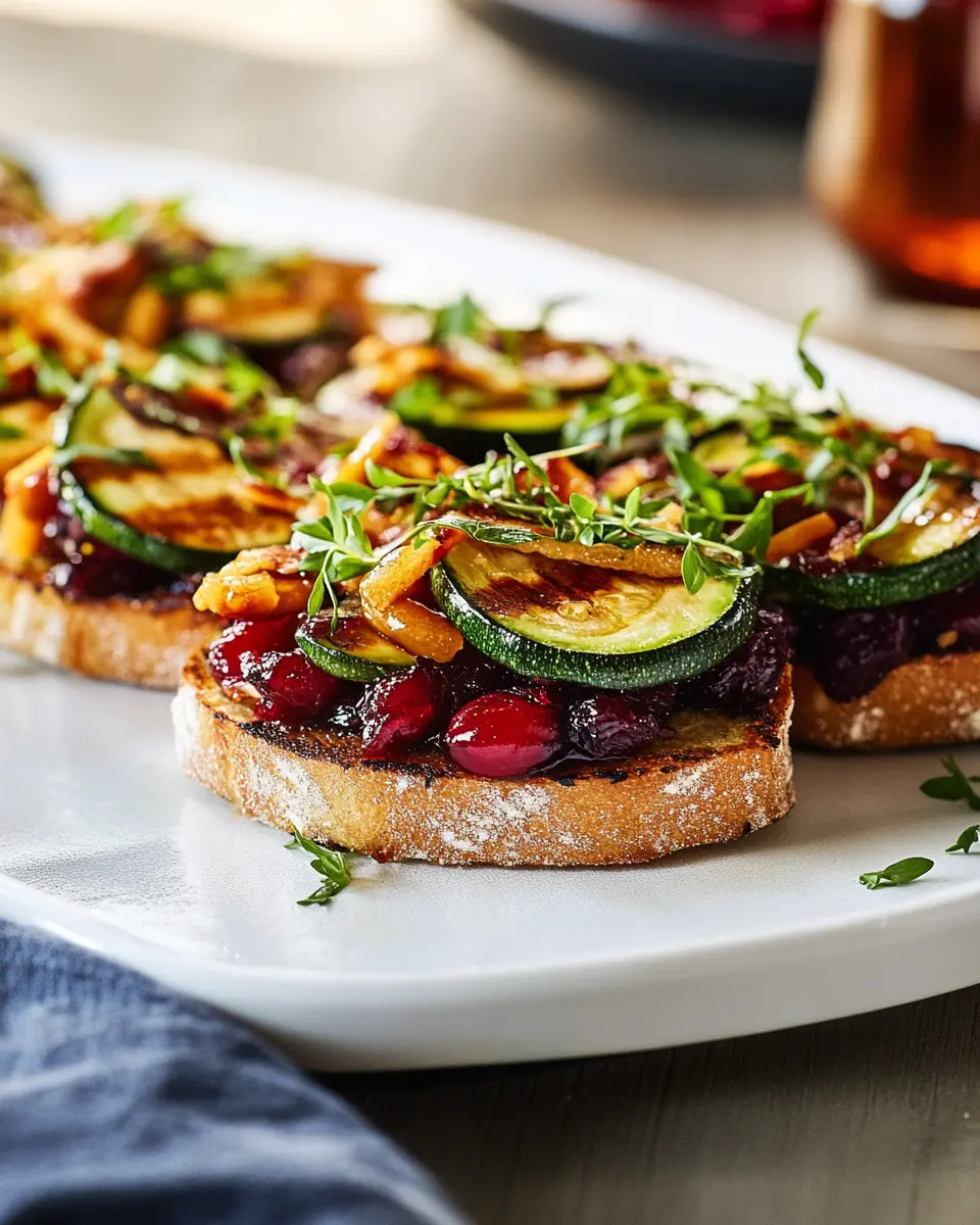 Schwedische Bruschetta mit gegrillter Zucchini: Irresistibly Bold!