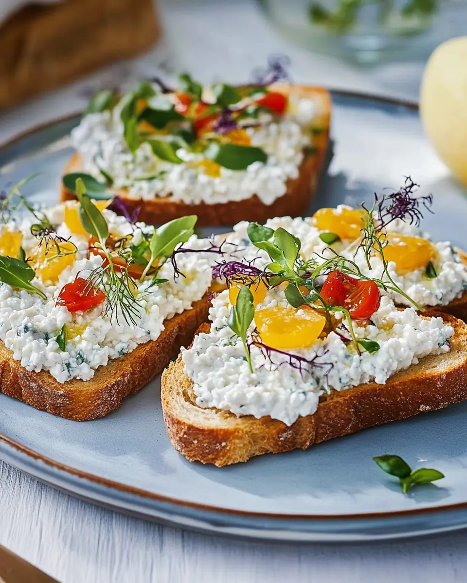 Brote mit körnigem Frischkäse: The Best Creamy Delight Ever