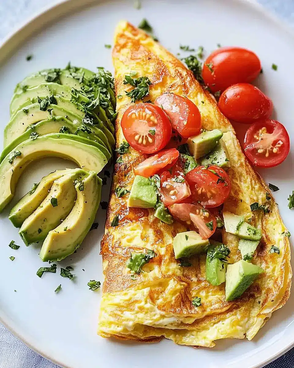 Omelett mit Tomaten und Avocado: Easy, Fresh Morning Delight