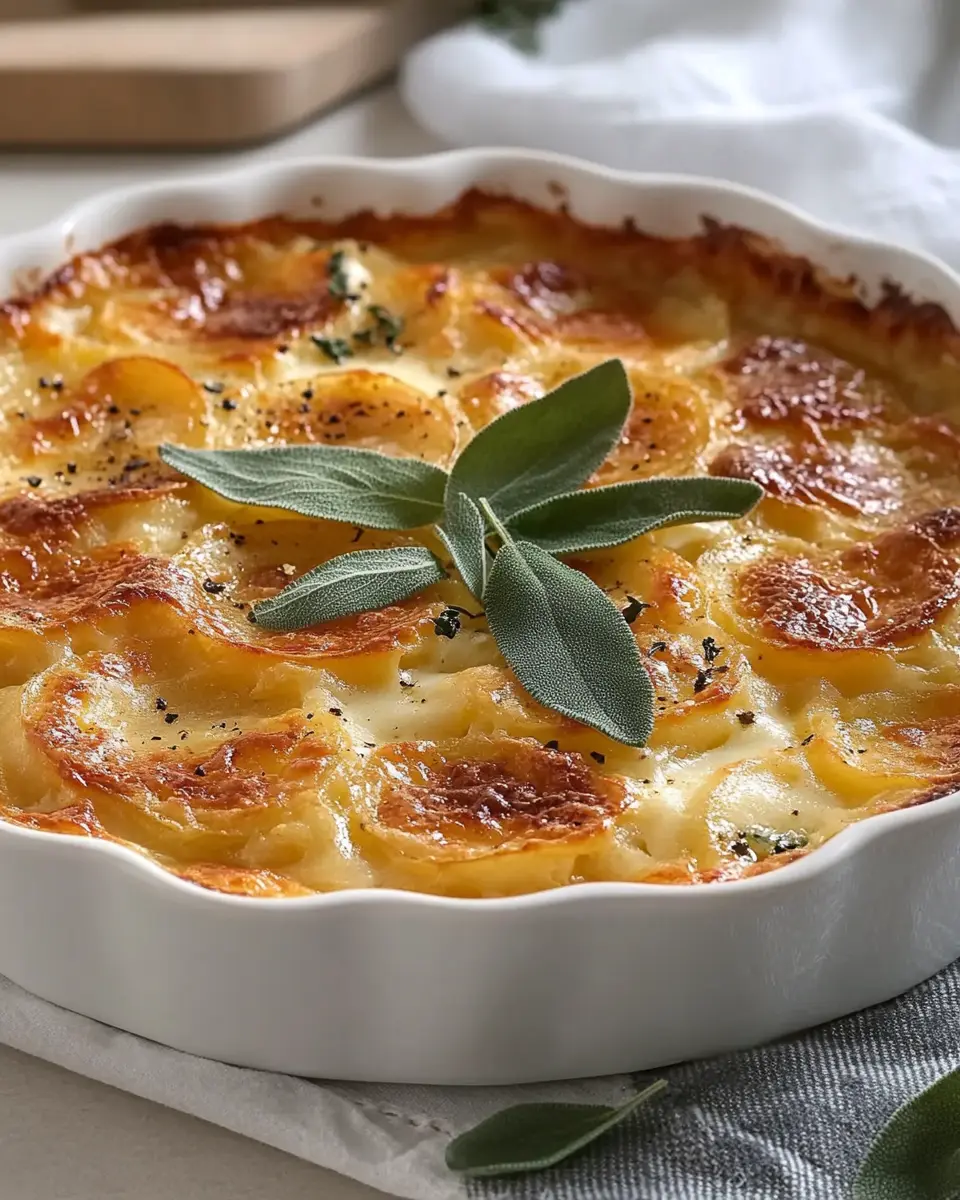 Kartoffelgratin mit Parmesan und Salbei: Creamy Comfort Awaits
