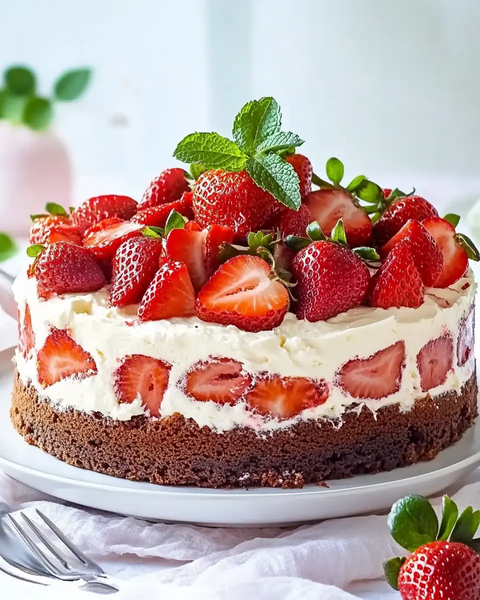 Himmlische Erdbeertorte mit leichter Quarkcreme: Pure Bliss!