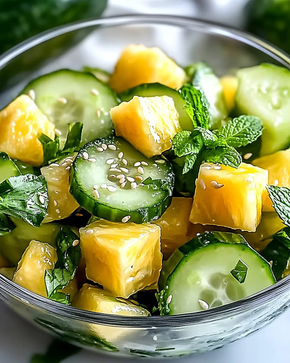 Ananas Gurkensalat für frische Sommertage: Juicy Sommerfrische!
