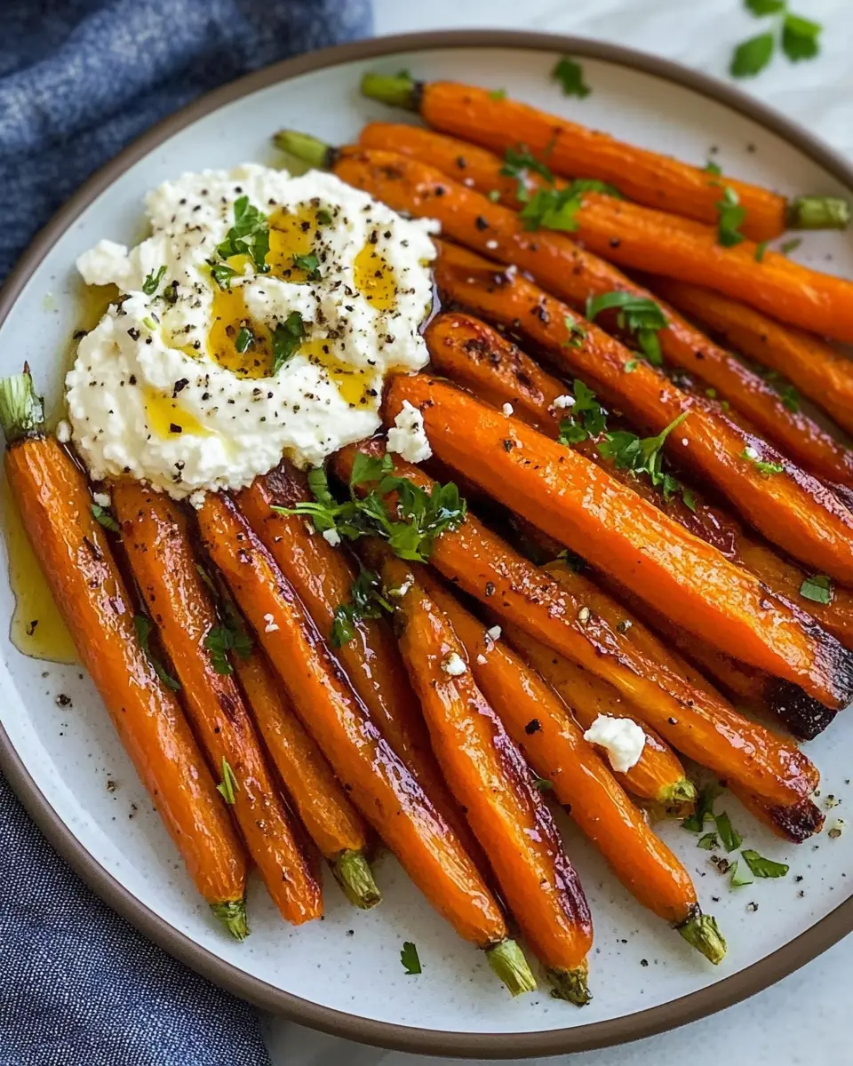 Geröstete Karotten mit Honig-Feta-Creme: Irresistibly Sweet & Savory