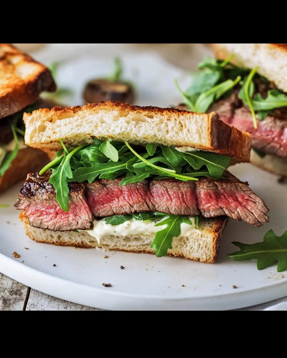 Steaksandwich mit Rucola-Mayonnaise: Juicy Perfection at Home