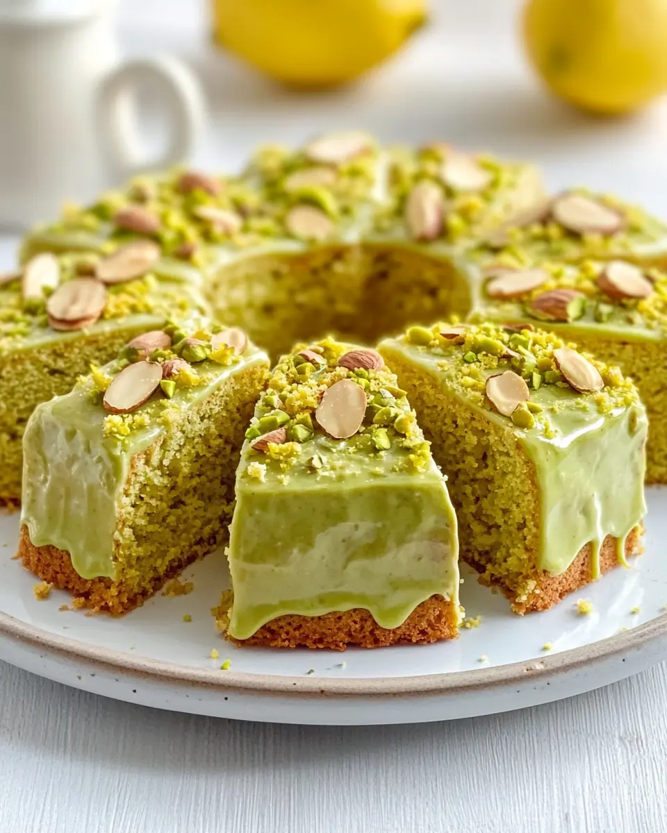 Pistazienkuchen mit Zitrone & Mandeln: Irresistibly Moist Delight
