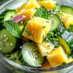 Ananas Gurkensalat für frische Sommertage First Image First Image