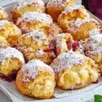 Bayerisches Buchtelblech mit Pudding und Streuseln First Image First Image
