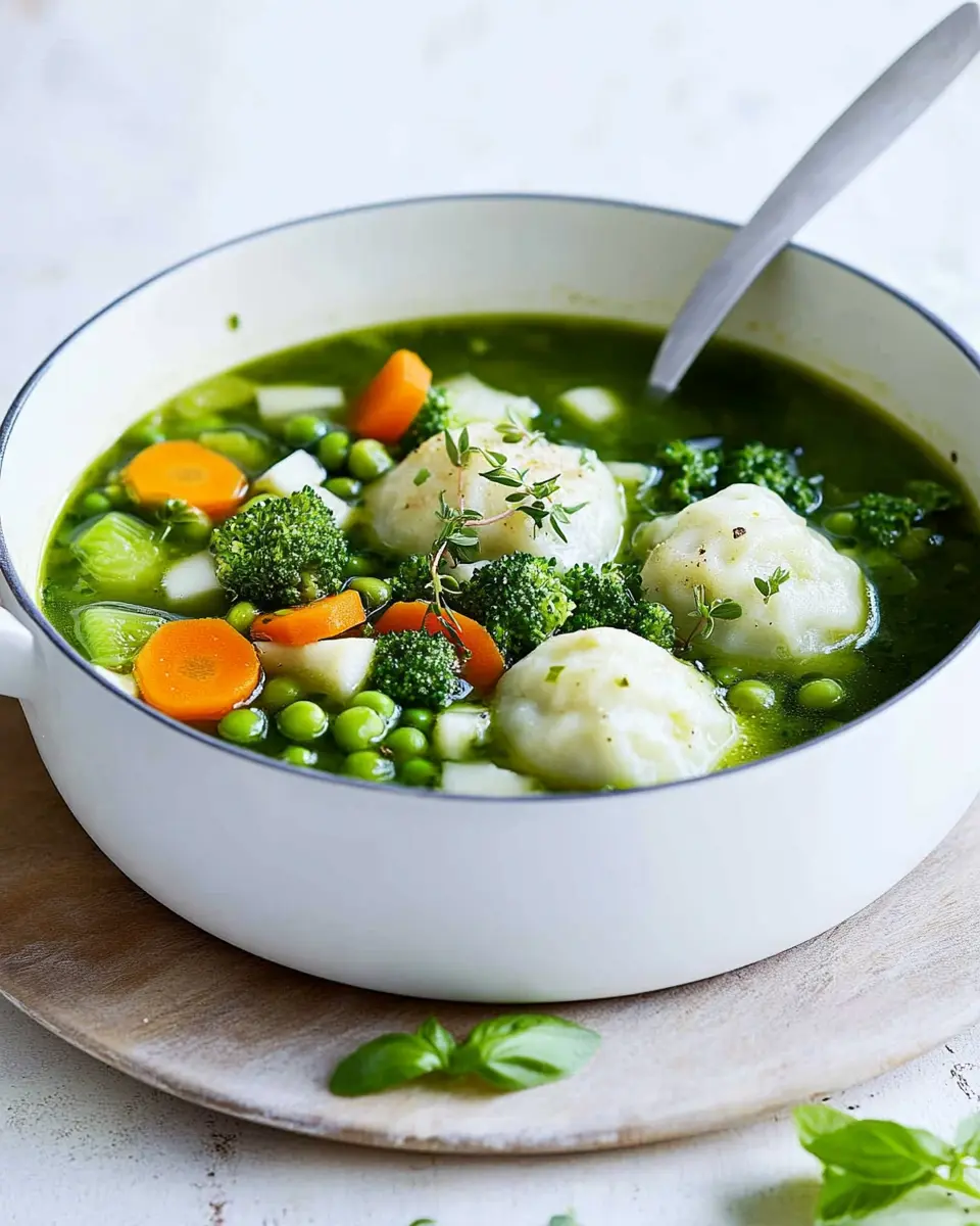 Frühlingssuppe mit Bärlauchklößchen: The Best Spring Delight