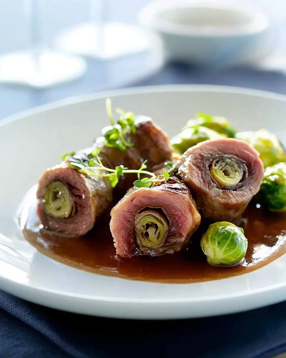 Leichte Rinderrouladen zu Rosenkohl: Indulgent Comfort Food