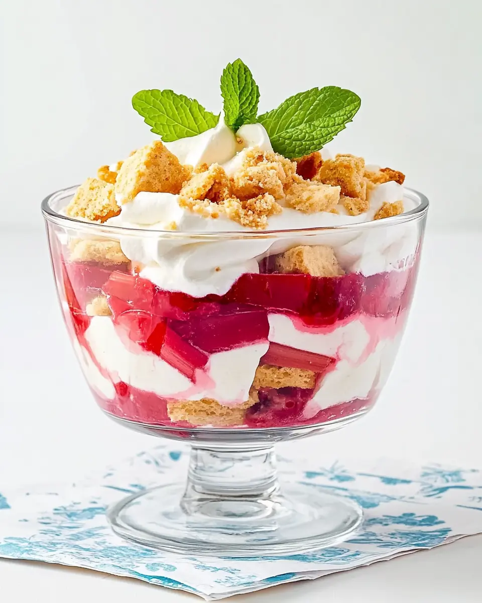 Rhabarber-Schichtspeise: Indulgent Layers of Sweet Tartness