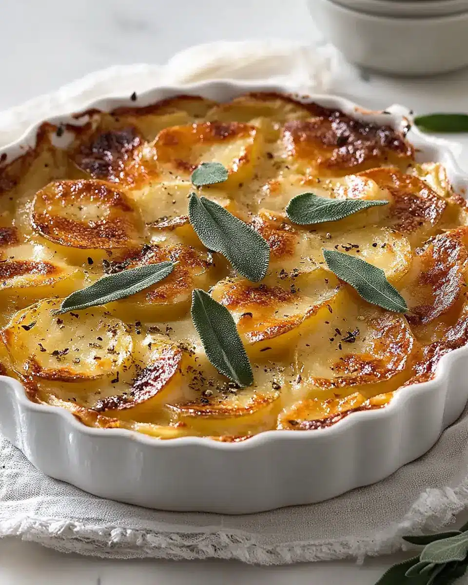 Kartoffelgratin mit Parmesan und Salbei: Creamy Comfort Awaits