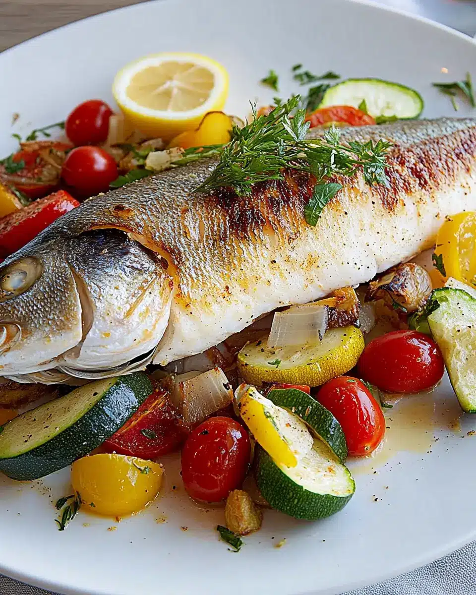 Loup de mer aus dem Ofen: Juicy Fish with Veggie Bliss