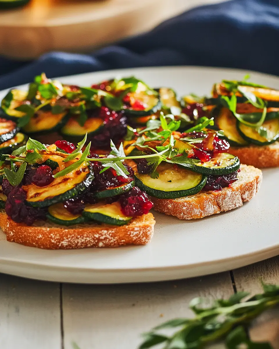 Schwedische Bruschetta mit gegrillter Zucchini: Irresistibly Bold!