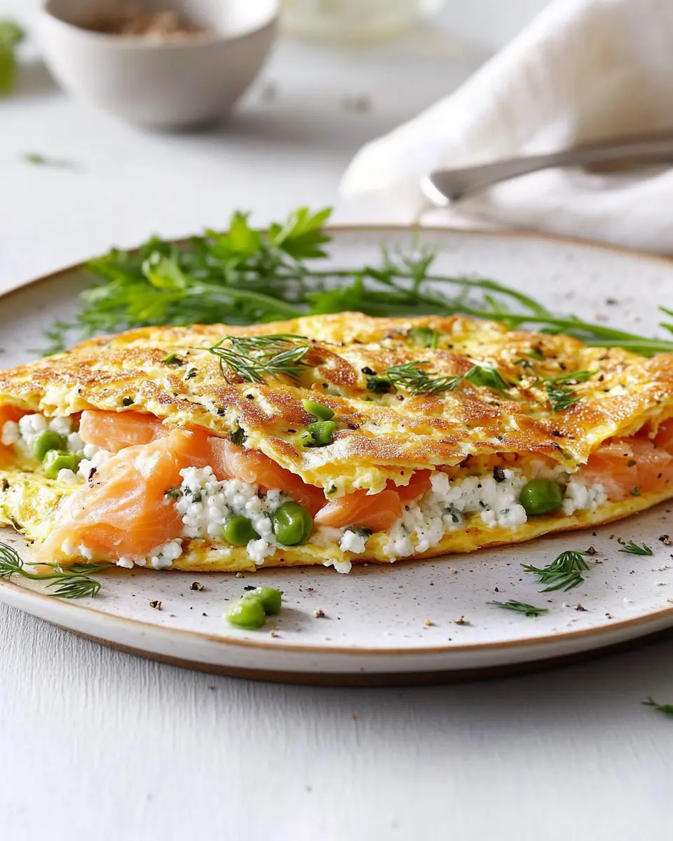 Gefüllte Kräuter-Omeletts mit Lachs und Hüttenkäse: Irresistibly Fresh!