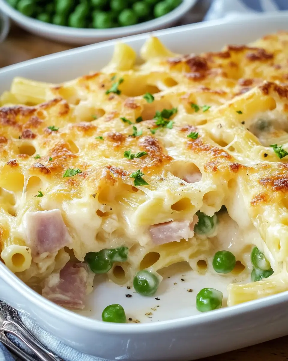 Nudelauflauf mit Schinken und Erbsen: The Best Comfort Dish!