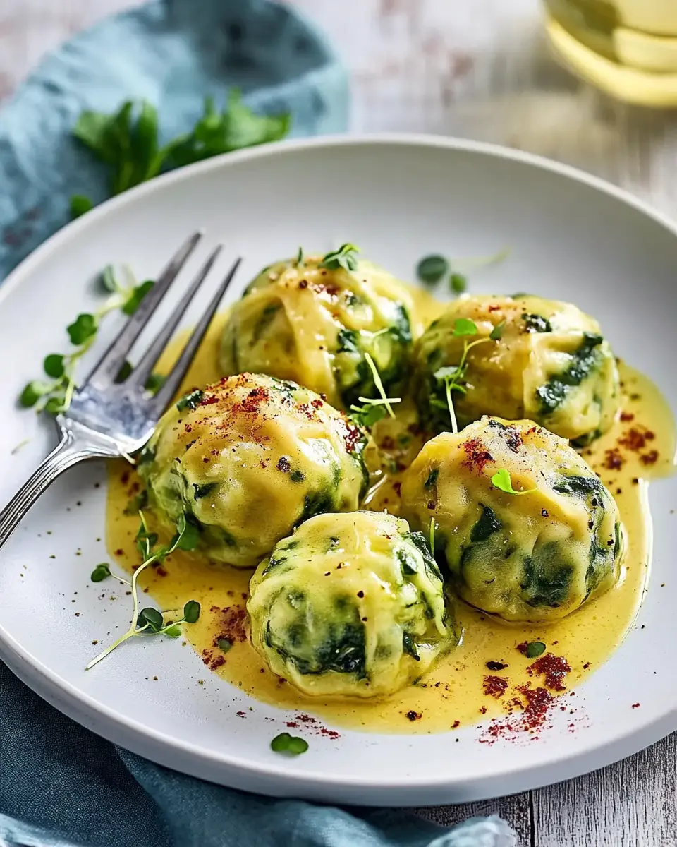 Spinatknödel mit Safranbutter: Indulgent Flavor You'll Crave