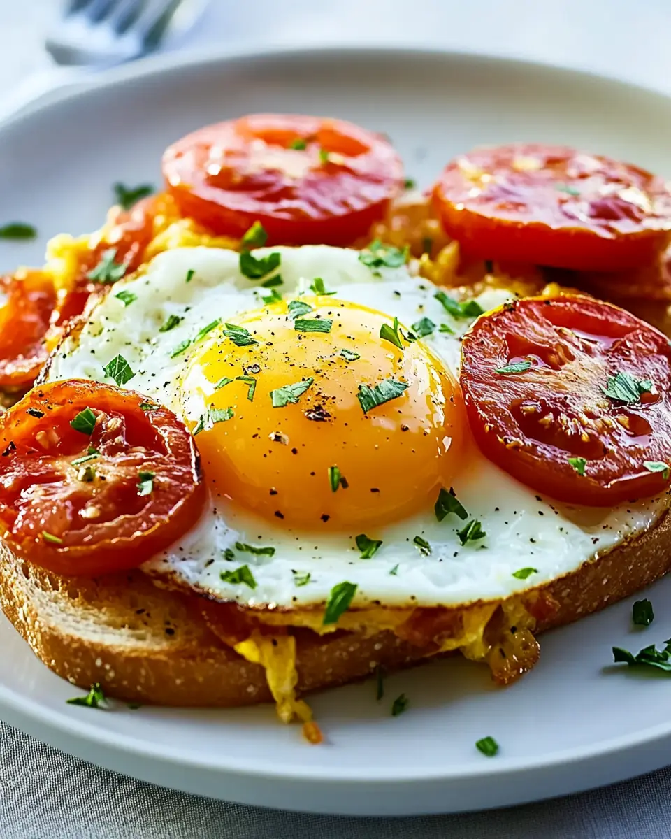 Röstbrot mit Tomaten und Spiegelei: The Best Comfort Meal