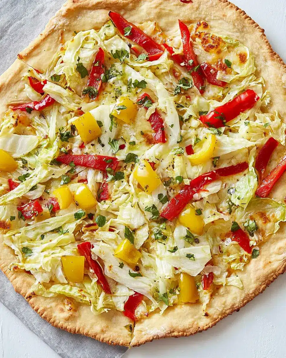 Spitzkohl-Flammkuchen mit Paprika: Irresistibly Savory Delight