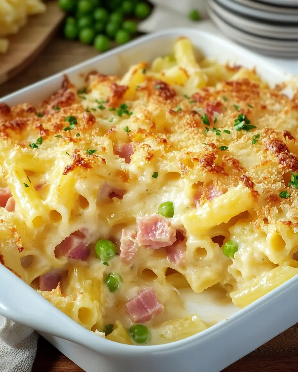 Nudelauflauf mit Schinken und Erbsen: The Best Comfort Dish!