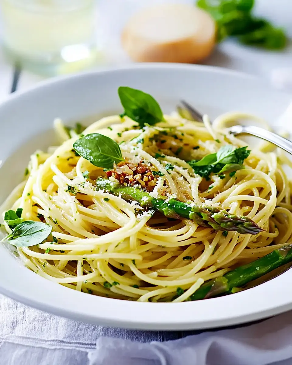 Frühlings-Spaghetti mit grünem Spargel: A Joyful Spring Treat