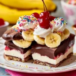 Banana-Split-Schnitten First Image First Image