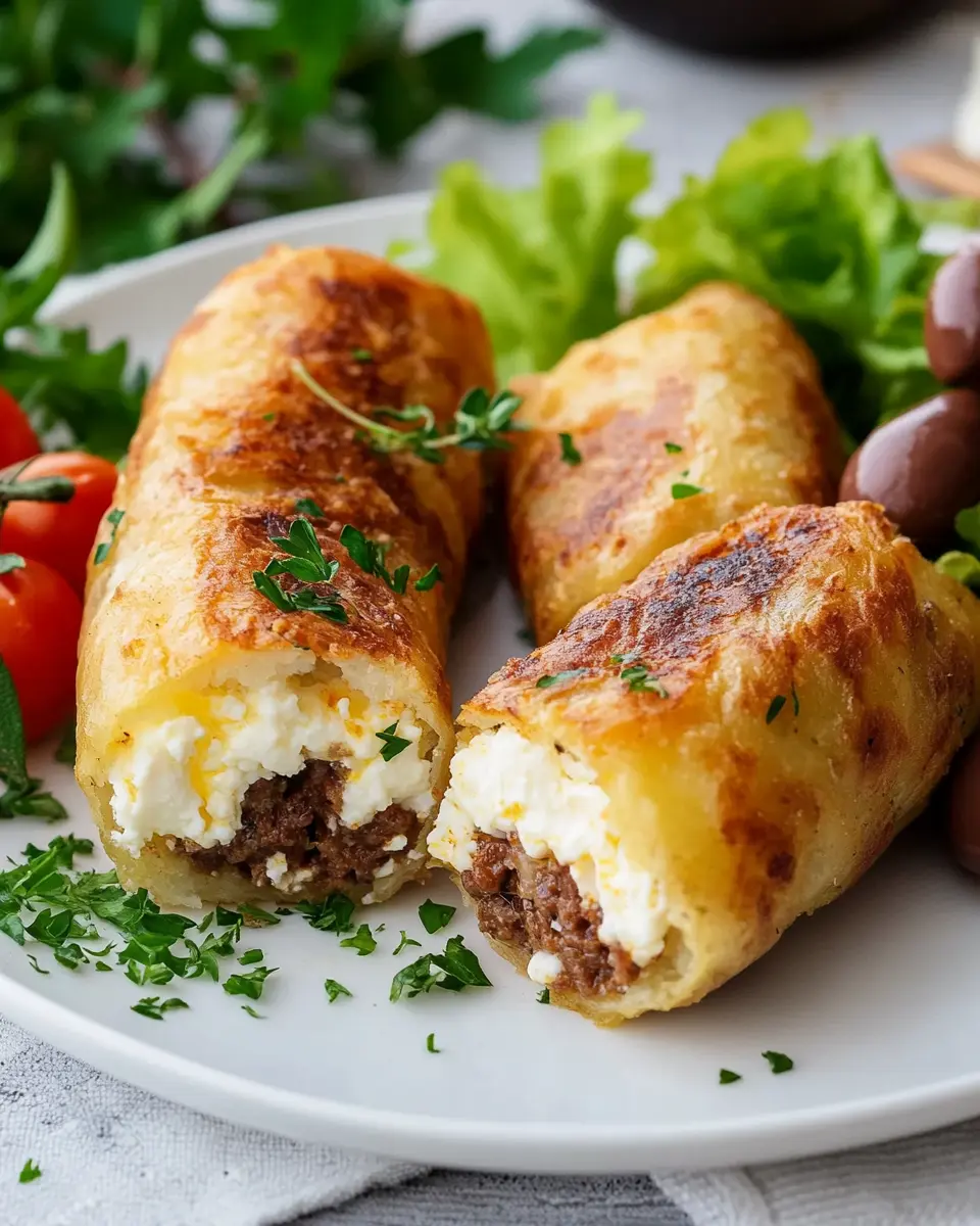 Griechische Frikadellen gefuellt mit Schafskaese: Irresistibly Juicy Delight