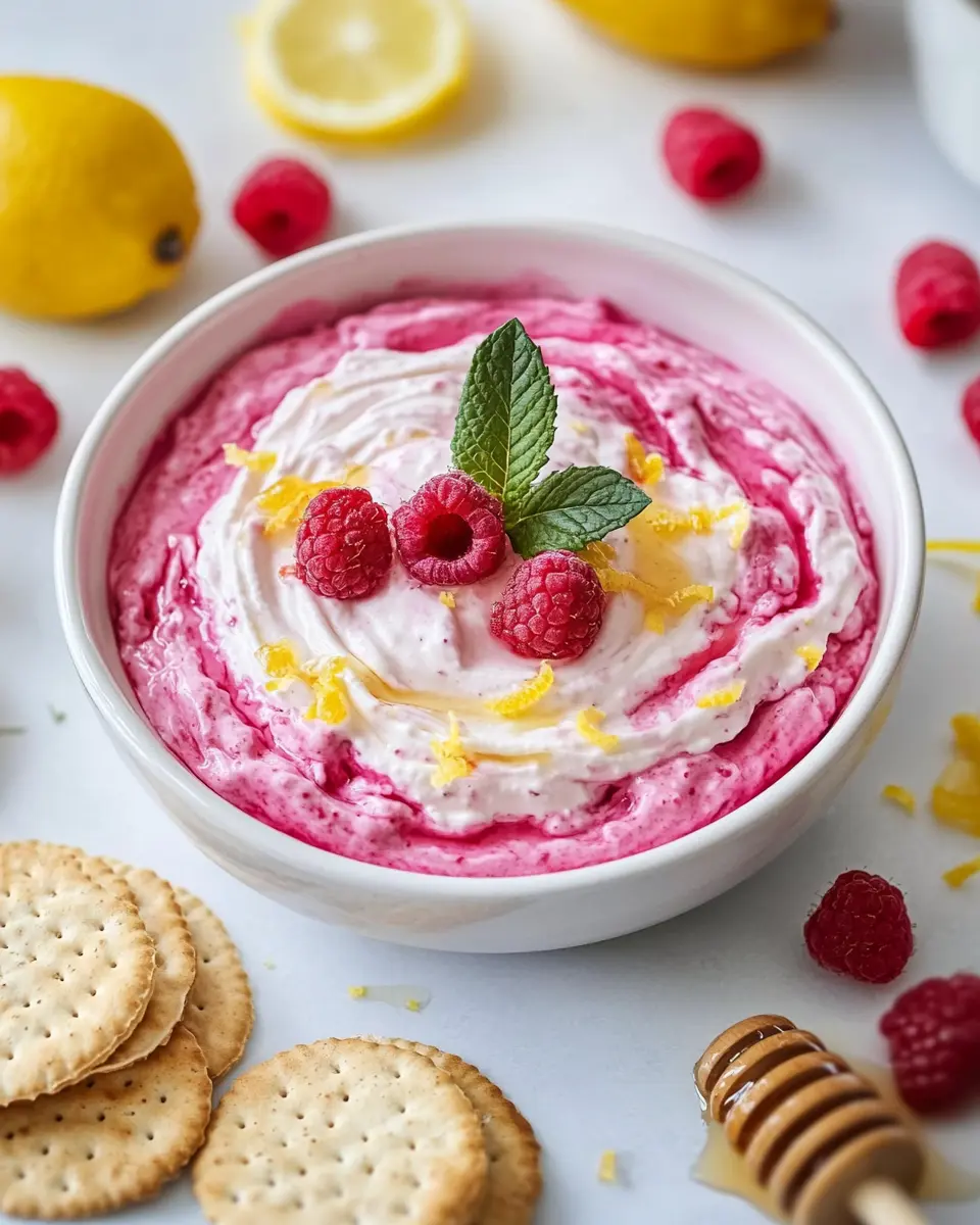 Himbeer-Zitronen-Frischkäse-Dip: The Zesty Crowd-Pleaser!