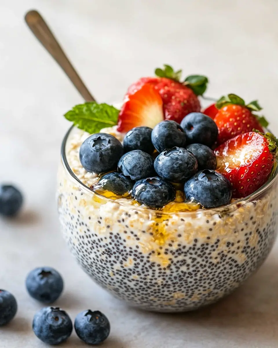Overnight Oats mit Chiasamen: Best Berry Bliss for Mornings
