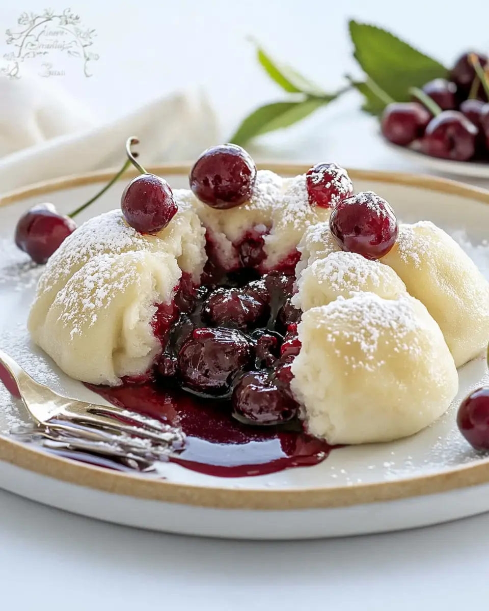 Germknödel mit Kirschen und Vanillesosse: A Decadent Delight
