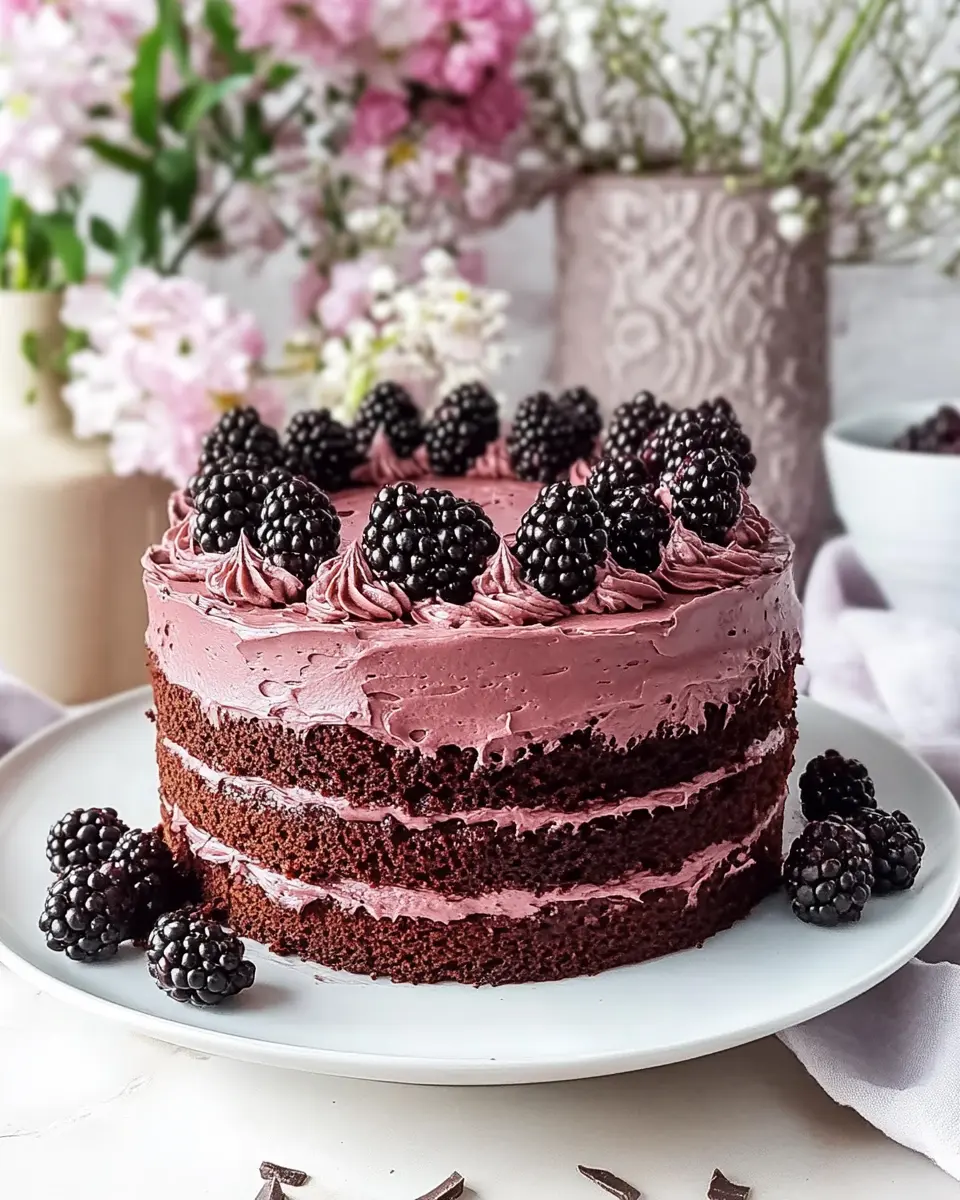 Sagenhafte Brombeer-Schokoladen-Torte First Image First Image