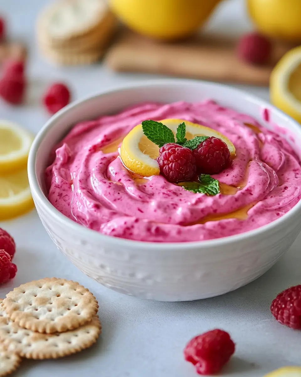 Himbeer-Zitronen-Frischkäse-Dip: The Zesty Crowd-Pleaser!