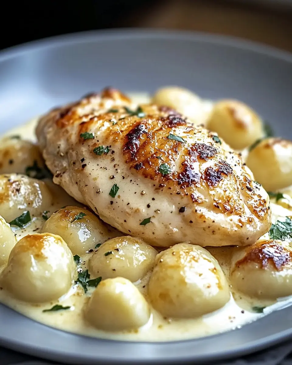 Asiago Hühnchen mit Gnocchi: Indulge in Creamy Comfort