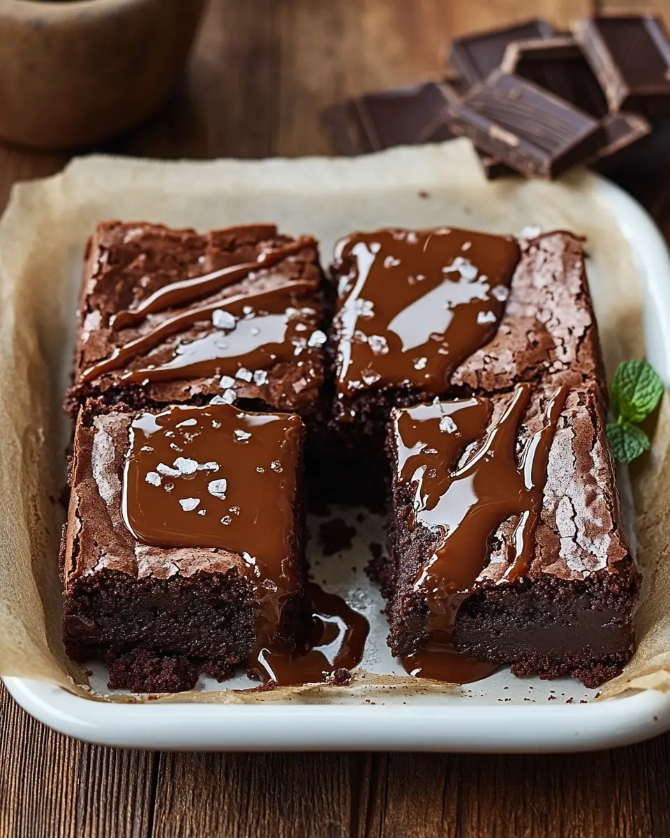 Ultimative Schoko-Karamell-Brownies – Das beste Brownie First Image First Image