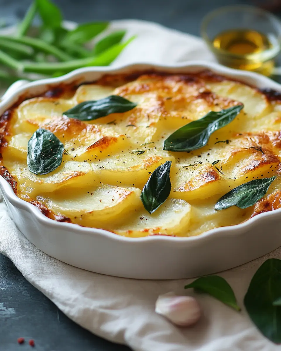 Bärlauch-Kartoffelgratin macht dich glücklich und zufrieden!
