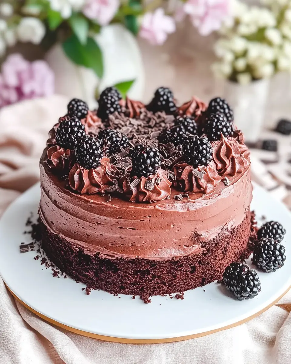 Sagenhafte Brombeer-Schokoladen-Torte: Irresistibly Decadent Delight