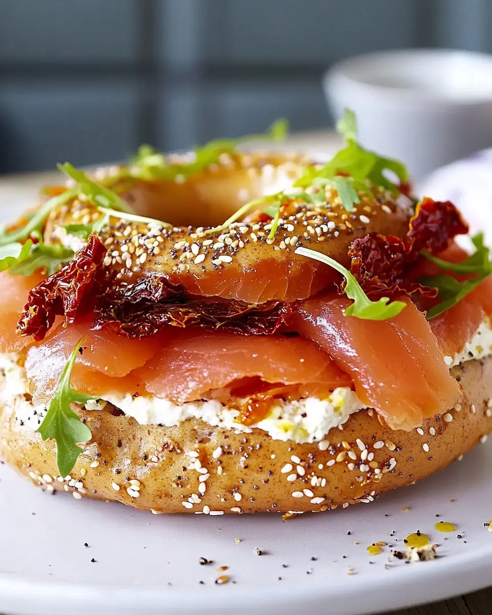 Vollkorn-Bagel mit Lachs und getrockneten Tomaten Bliss 6 f8ltjztjwajqdu8nnbbd