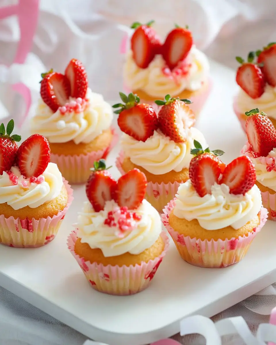 Mini-Cupcakes mit Erdbeeren: Irresistibly Sweet and Easy Delight