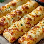 Crispy Sourdough Cheesy Breadsticks First Image First Image