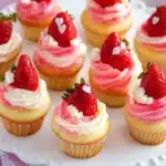 Mini-Cupcakes mit Erdbeeren First Image First Image