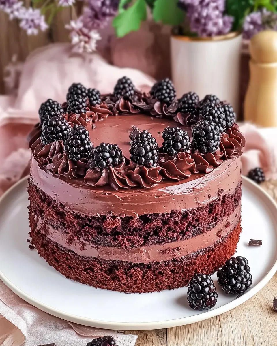 Sagenhafte Brombeer-Schokoladen-Torte: Irresistibly Decadent Delight
