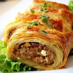 Deftiger Hackfleischstrudel mit Feta First Image First Image