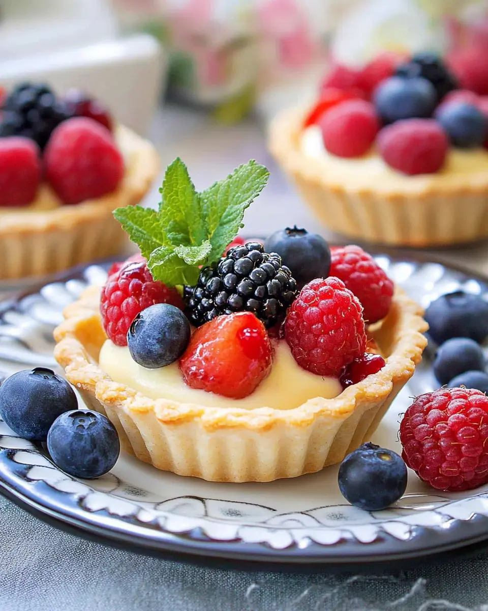 Tartelettes mit Vanillecreme: Indulgent Berries Bliss