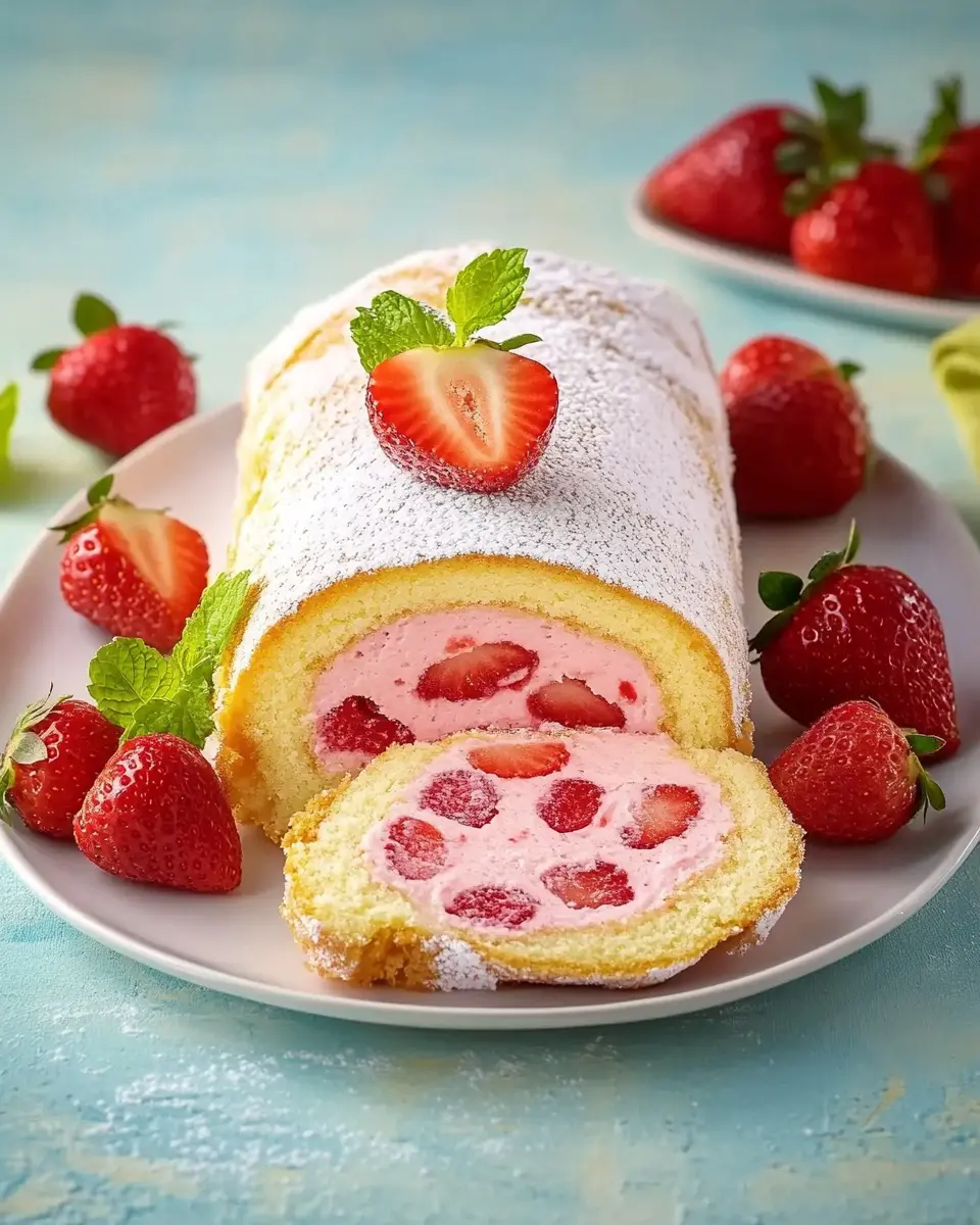 Biskuitrolle mit Erdbeerpüree: The Best Indulgent Delight