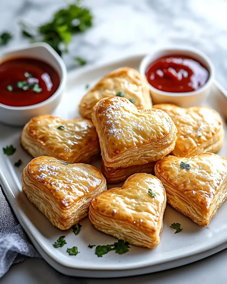 Herz-Blätterteig im Airfryer